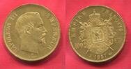 Frankreich France 100 Francs Gold Tete Nue 1857 A Napoleon III (Napoléon III) (1852-1870) Erhaltung 
