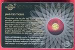 Ruanda 10 FRW Minigoldmünze Jahr des Tigers (1/200 oz) -