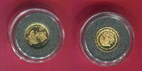 Mexico 2 Pesos 1/20 Unze Minigoldmünze 1999 Azteken Teocuitlatl PP in Kapsel
