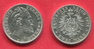 Anhalt Dessau 2 Mark Silber Herzog Friedrich I. -