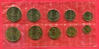 Russland Russia USSR UDSSR CCCP Sovjet Union Kursmünzensatz Circulation coin set 1 Kopeke - 1 Rubel Leningrad Mint Token -