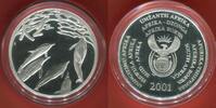Südafrika 2 Rand Silbermünze Delfine - Gefährdete Tierwelt-Serie -