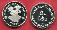 UAE Vereinigte Arabische Emirate 25 Riyals Internationales Jahr des Kindes Year of the Child UNICEF IYC -