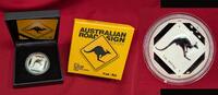Australien 1 Dollar Silbermünze Road Sign Känguru - 1 Oz Silber - Kangaroo -
