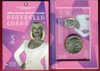 5 Euro Cu/Ni Gedenkmünze 2023 Raffaella Carra - Italienische Künstlerin Polierte Platte in Coincard/Minifolder