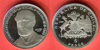 Chile 5 Pesos Silbermünze 150 Jahre Marineakademie - SESQUICENTENARIO DE LA ESCUELA NAVAL -