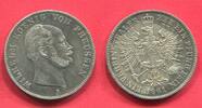 Brandenburg Preußen Königreich Taler Vereinstaler 1861 A Wilhelm I. 1861 - 1888 First Year Erstes Pr