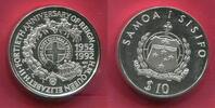 Samoa I Sisifo 10 Tala 40. Regierungsjubiläum Elisabeth II. Piedfort 63,42 g doppelt dick -