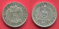 Kaiserreich Deutschland Lübbeck Hansestadt 2 Mark Silber Kursmünze Kursmünze Stadtwappen -