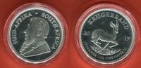 Südafrika, South Africa Silbermünze - 1 OZ Proof Silver Coin 50 Jahre Krügerrand - 50th Anniversary of the Krugerrand -
