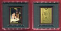 Tokelau 2 Dollars Gold Geburt Jesu - Birth of Jesus (m. Farbauflage) -