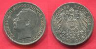 Germany Deutschland Baden Kaiserreich 5 Mark Silber Frederick II (Friedrich II) (1907-1918) -
