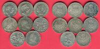 Baden, Hamburg, Preußen, Sachsen, Württemberg 8 x 3 Mark Silbermünzen Kaiserreich Lot 8 Typen -
