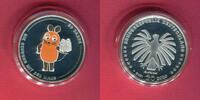 20 Euro Silbermünze mit Farbauflage 2021 Deutschland 50 Jahre Die Sendung mit der Maus - Prägestätte A Spiegelglanz in Kapsel