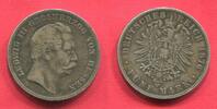 Hessen 5 Mark Silbermünze Hessen 5 Mark 1876 Ludwig III. -