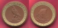 Deutschland Germany 1933 - 1945 Porzellan Medaille Braun Meissner Fahren gegen Engeland Norwegenfeldzug Wikingerschiff Farbapplikation Gold -