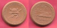 Deutschland Germany 1933 - 1945 Porzellan Medaille Braun Meissner Afrikafeldzug ohne Farbapplikation -