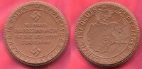 Deutschland Germany 1933 - 1945 Porzellan Medaille Braun Meissner Polen Feldzug 2. Weltkrieg Danzig ist Deutsch ohne Farbapplikation -