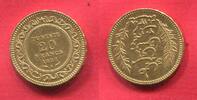 Tunesien Tunisia 20 Francs Gold Ali III Französische Kololnie French Administration -