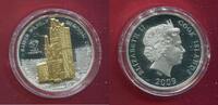 Cook-Inseln 10 Dollars Silbermünze Kaiser-Wilhelm-Gedächtniskirche Skulpturmünze (1 oz, m. 24-Karat-Teilvergoldung) -