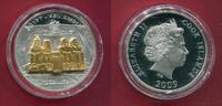 Cook-Inseln 10 Dollars Silbermünze Abu Simbel Skulpturmünze (1 oz, m. 24-Karat-Teilvergoldung) -