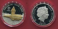 Cook-Inseln 10 Dollars Silbermünze Kapellbrücke Luzern Skulpturmünze (1 oz, m. 24-Karat-Teilvergoldung) -