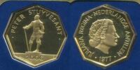 The Netherlands Antilles Niederländische Antillen 200 Gulden Gold 1977 Peter Stuyvesant Polierte Pla