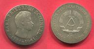 DDR GDR Eastern Germany 10 Mark DDR Silber Silber 125. Todestag von Karl Friedrich Schinkel -