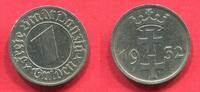 Freie Stadt Danzig (1920 - 1939) Free City 1 Gulden Nickel Nickel Coin -