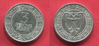 Weimarer Republik Deutsches Reich 3 Mark Silber Gedenkmünze 700 Jahre Reichsfreiheit Lübeck A -