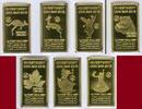 Gabun 7 x 3000 Francs CFA, je 1 g Goldbarren Investment Coin Bar Collection - Tribute Edition 2018 M