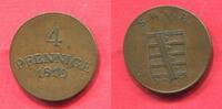 Sachsen Weimar Eisenach 4 Pfennig Pfennige 1810 Carl August 1775-1828 gutes sehr schön