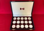 Kanada 15 x 5 Dollars Silbermünzen 2003-2005 Maple Leaf - Sammlung aus 15 Münzen (15 * 1 oz) Stempel