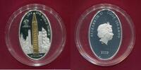 Cook-Inseln 10 Dollars Silbermünze One World Tower New York Skulpturmünze (1 oz, m. 24-Karat-Teilvergoldung) -