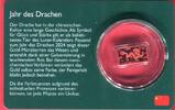 Samoa 50 Tala Gold galvanisiert Jahr des Drachen - Roter Goldbarren - Chameo Gold -