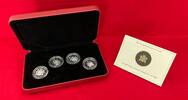 Kanada 4 x 50 Cents Silbermünzen 50-Cent Sterling Silver Coin Set - 4 Münzen - Queen Elizabeth II. -