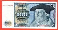 BRD, Deutsche Bundesbank 100 DM Deutsche Mark Banknote Kosmograph Sebastian Münster/ Adler Serie N ... V -