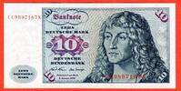 BRD, Deutsche Bundesbank 10 DM Deutsche Mark Banknote Segelschiff - Schiffsmotiv - Serie C ... N -