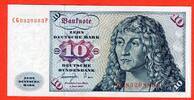 Bundesrepublik Deutschland 10 DM Deutsche Mark Banknote Gorch Fock Segelschiff - Bartloser Mann - Lucas Cranach - Serie C ... P -