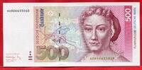BRD Bundesrepublik Deutschland, FRG, Germany 500 DM Banknote Geldschein 1991 Sybilla Merian Löwenzah