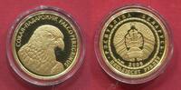 Belarus Weissrussland 50 Rubel 2006 Peregrine Falkon Falke mit Diamant Diamond Eye Polierte Platte m
