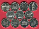 DDR 11 Medaillen Lot DDR Bauwerke - Dresdner Zwinger -Dom Naumburg u.a. -