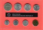 Deutsche Demokratische Republik DDR Kursmünzensatz KMS in Noppenfolie 1968-1990 1 Pfennig bis 2 Mark