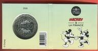Frankreich 50 Euro Silbermünze 2018 Mickey Mouse - Mickey & La France Stempelglanz im Folder, OVP