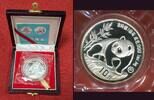 China 10 Yuan Silber eingeschweißt in Originalfolie 1990 Chinese Panda - PP - 1 OZ Proof Silver Coin