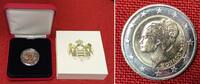 Monaco 2 Euro Gedenkmünze mit Originalbox & Schleife 2007 Grace Kelly - Gracia Patricia Bankfrisch m