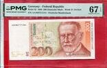 BRD, Deutsche Bundesbank 200 DM Deutsche Mark Banknote Geldschein 1989 Paul Ehrlich 1854-1915 Serie 