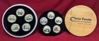 China 10 x 10 Yuan Silbermünzen - Silber - rar Chinese Panda - Bamboo Frame Cycle - Glory Edition - 10 Jahrgänge -