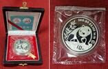 China 10 Yuan Silber eingeschweißt in Originalfolie 1990 Chinese Panda - PP - 1 OZ Proof Silver Coin