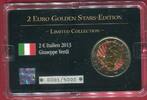 Italien 2 Euro Farbprägung vergoldet 2 Euro Golden Stars-Edition - Guiseppe Verdi -